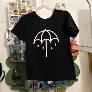 Black Bring Me The Horizon That's The Spirit umbrella logo t-shirt